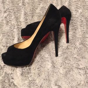Christian Louboutin heels, Paris edition, suede